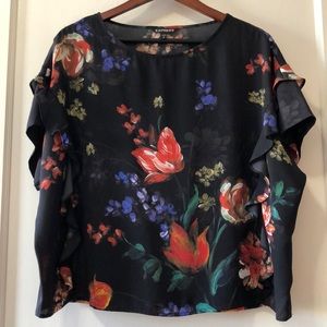 Floral Short Sleeve Blouse